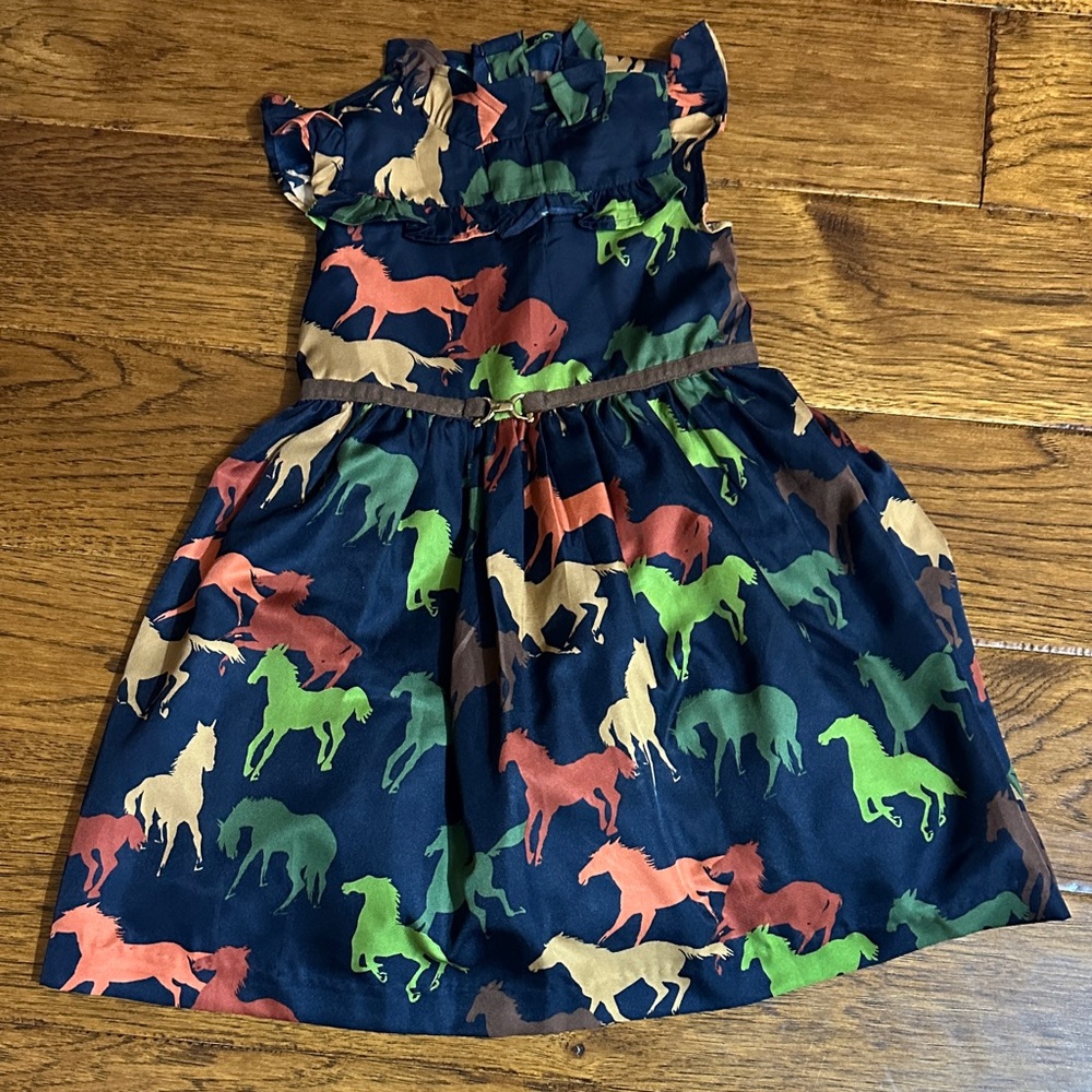 Colorful Horse Print Kids Dress by Janie and Jack